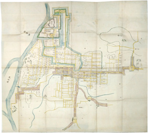 久留米城下町割図