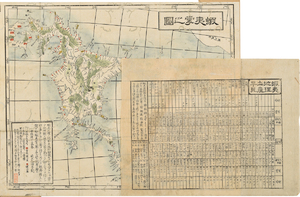 蝦夷掌之図　附・蝦夷地理土産早見